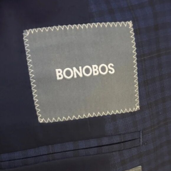 Bonobos Dark Blue Checkered Blazer - Picture 2 of 13